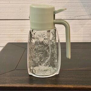 Dwell Studio 2-in-1 Oil Sprayer Green FLORAL Glass 14.6 Oz NEW